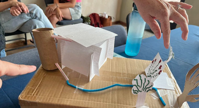A crafty school science project on water.