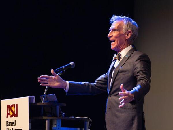 Man speaking on stage