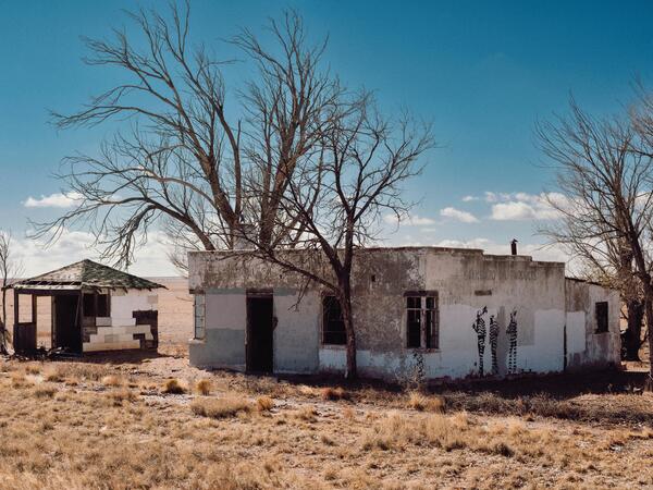 Abandoned desert housing