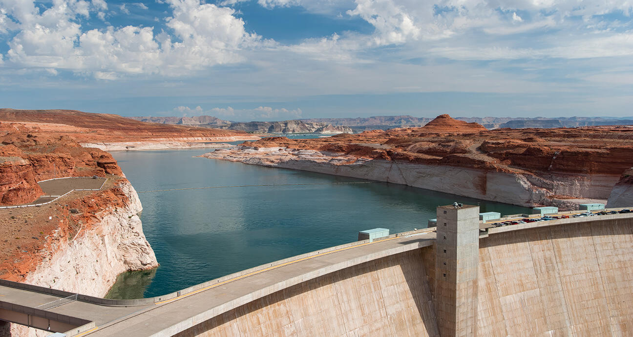 Lake Powell, Glen Canyon Dam, Page, AZ. Photo by James Phelps.