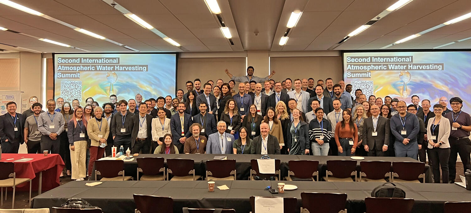 A large group of people in a conference room